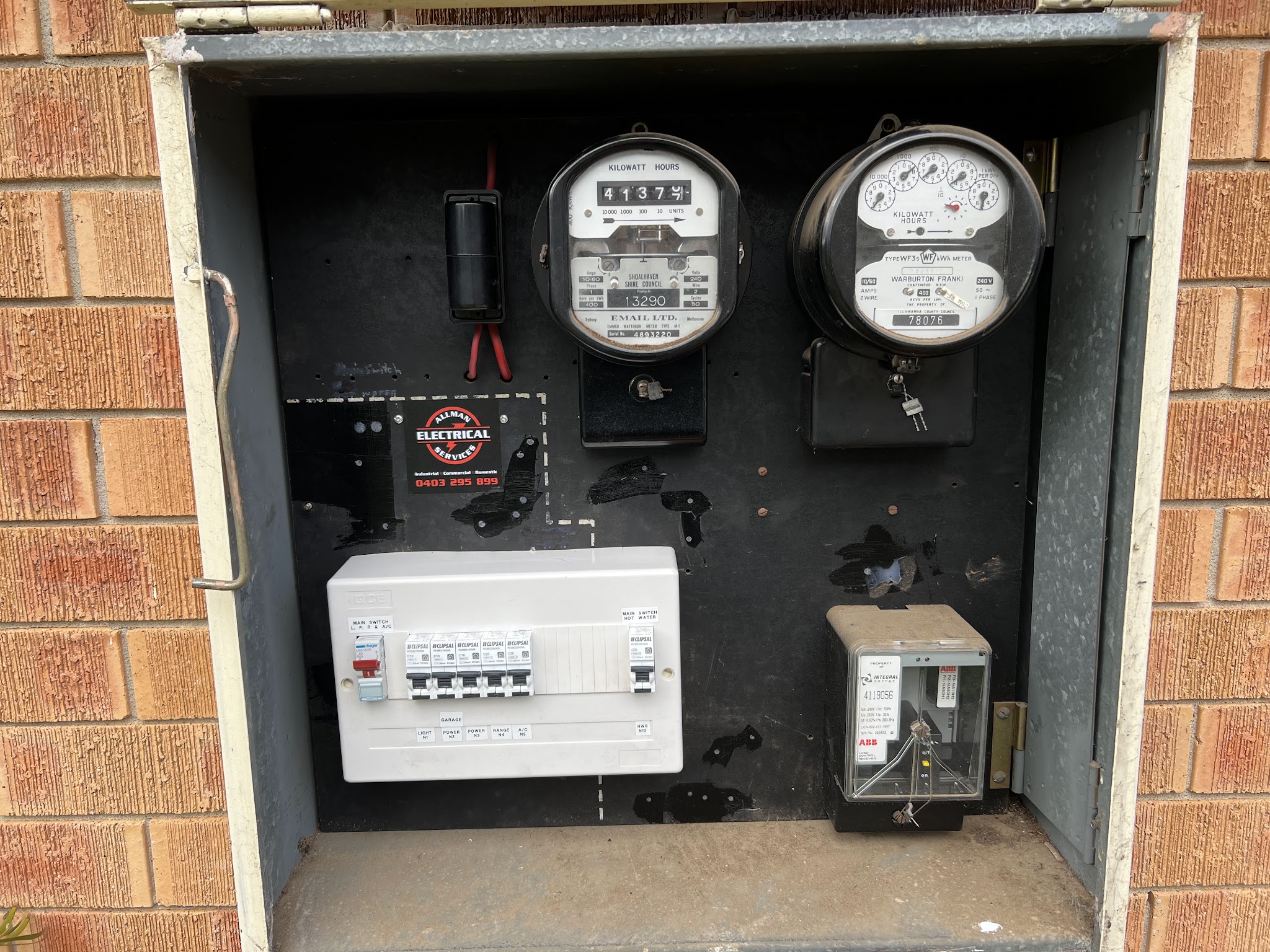 Switchboard upgrade with new safety switches, Nowra